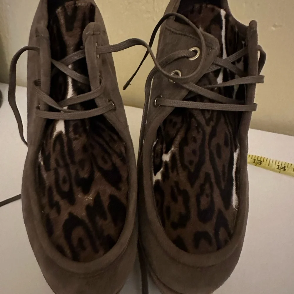 Stuart Weitzman Brown Wedges chunky Shoes - Picture 12 of 14
